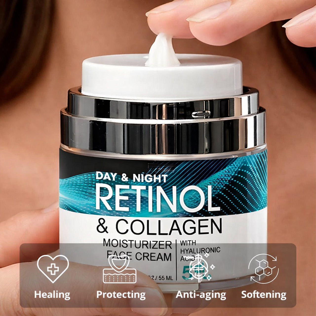 💎Age-Defying Retinol + Collagen Face Cream | 5% Advanced Anti-Aging Formula to Lift, Firm & Erase Wrinkles🎁-BP