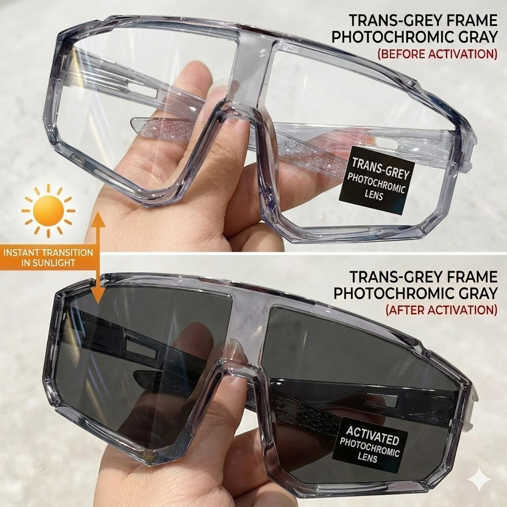 🕶️Photochromic Goggles | UV Protection for Day & Night Riding-FO
