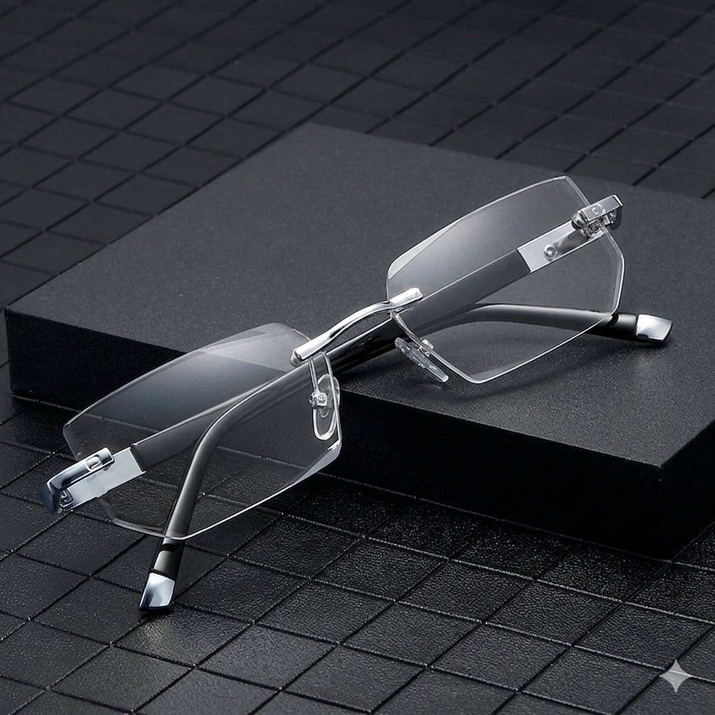 🔥Advanced Frameless Anti-Blue Light Glasses👓 | Auto-Focus Tech, Radiation Shield & UV Protection to Relieve Eye Strain-EQ