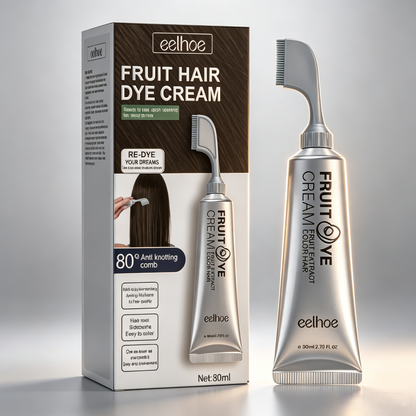 🏆Botanical-Infused Hair Color Cream🌿Gentle, Damage-Free & Long-Lasting Gray Coverage-EQ