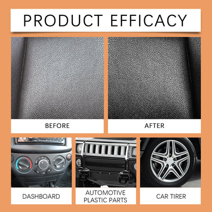 🎁All-in-One Auto Restorer for Trim, Tire & Dashboard. One Wipe Renew & Long Last Protection-EQ