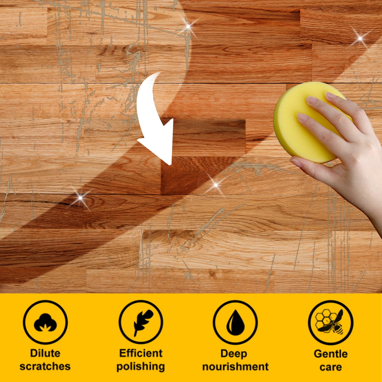 🔥🔥Hot Sale 49% OFF!!🐝Beeswax Wood Polish and Maintenance Liquid |💫Restore Shine & Protect Wooden Furniture-FO