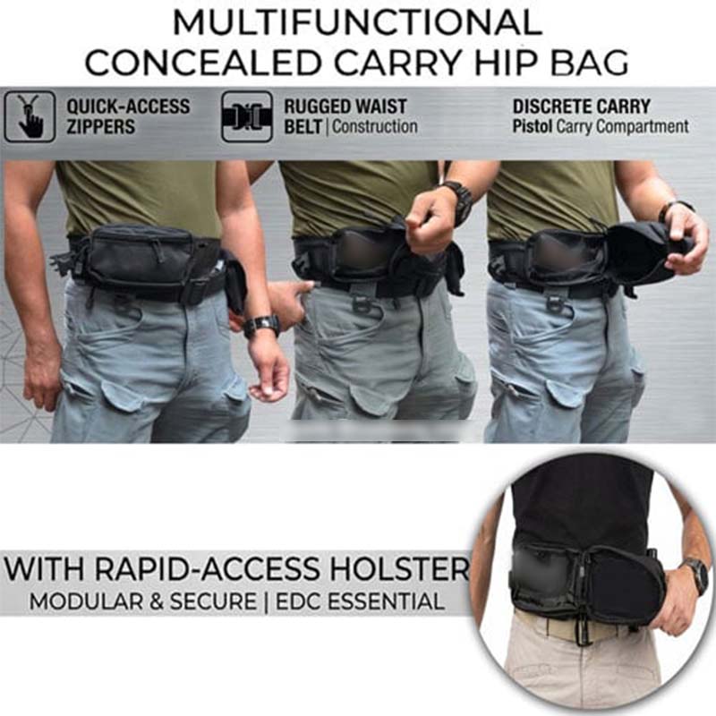 ⚡Hot Sales 49% OFF🔥Multifunctional Concealed Carry Hip Bag with Rapid-Access Holster-EV1