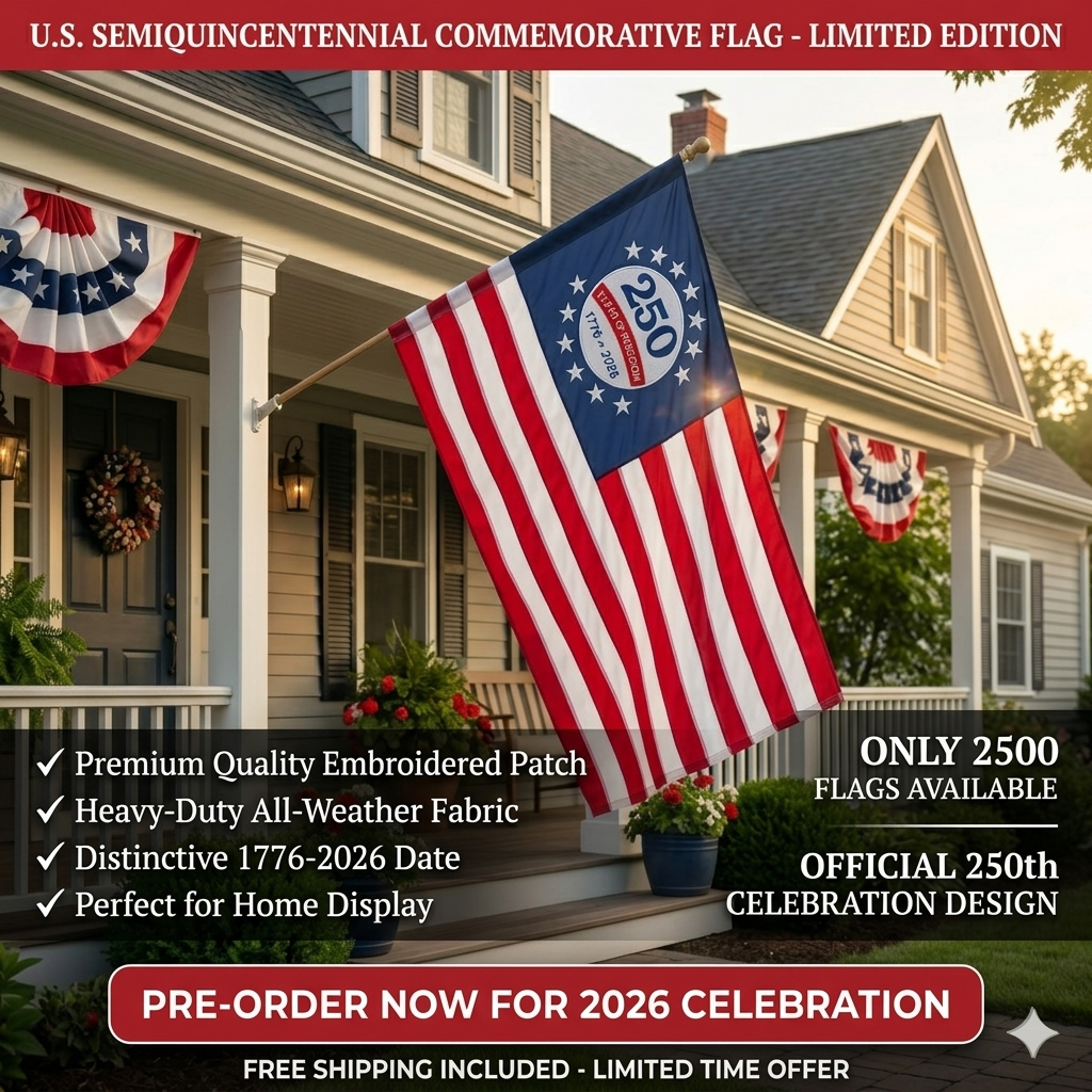 Last Day 49% OFF🔥250th Anniversary USA Commemorative Flag -EV