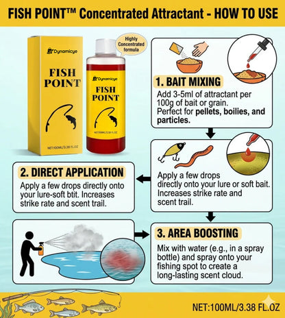 Concentrated Fish Attractant Liquid – Fast-Acting Red Worm Bait Additive for Freshwater Fishing, Enhances Scent & Improves Bite Response -EV