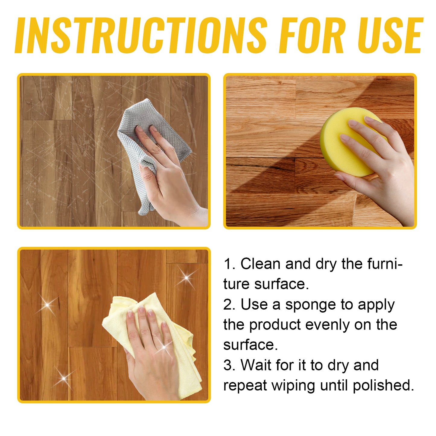 🔥🔥Hot Sale 49% OFF!!🐝Beeswax Wood Polish and Maintenance Liquid |💫Restore Shine & Protect Wooden Furniture-FO