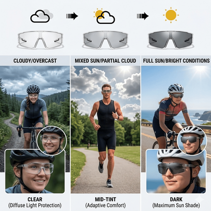 🕶️Photochromic Goggles | UV Protection for Day & Night Riding-EV