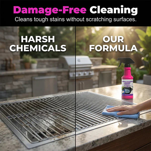 🌞 Summer Hot Sale-60% Off!!🌿Fast-Acting Heavy-Duty Grill Degreaser Spray-EV