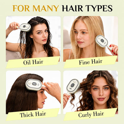 🏆2026 Hot Picks-3-in-1 Electric Spray Massage Hairbrush | Anti-Thinning Care -EV