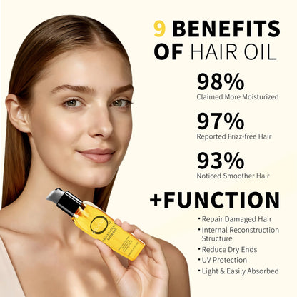 ⚡Hot Sales 49% OFF🔥GRODOM Argan & Coconut Hair Oil | Smooth & Full Anti-Hair Loss Serum-EV1