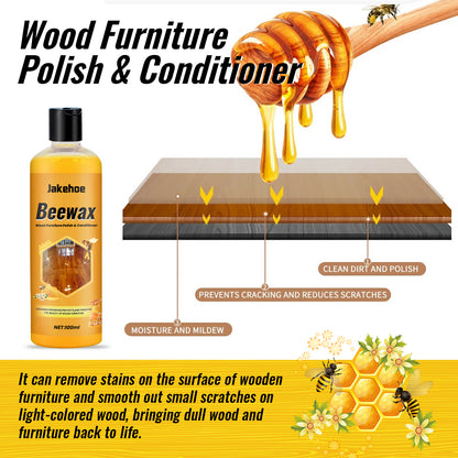 🔥🔥Hot Sale 49% OFF!!🐝Beeswax Wood Polish and Maintenance Liquid |💫Restore Shine & Protect Wooden Furniture-FO