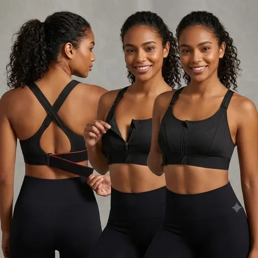 🔥Ultimate High-Impact Front-Zip Sports Bra – Maximum Support, Zero Stress-LP