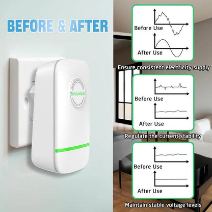 ⏰LAST DAY 49% OFF🔥Energy Saver Plug-In Power Box with US Plug 2026 Updated Design, Compatible with 90–250V Input Range-EV