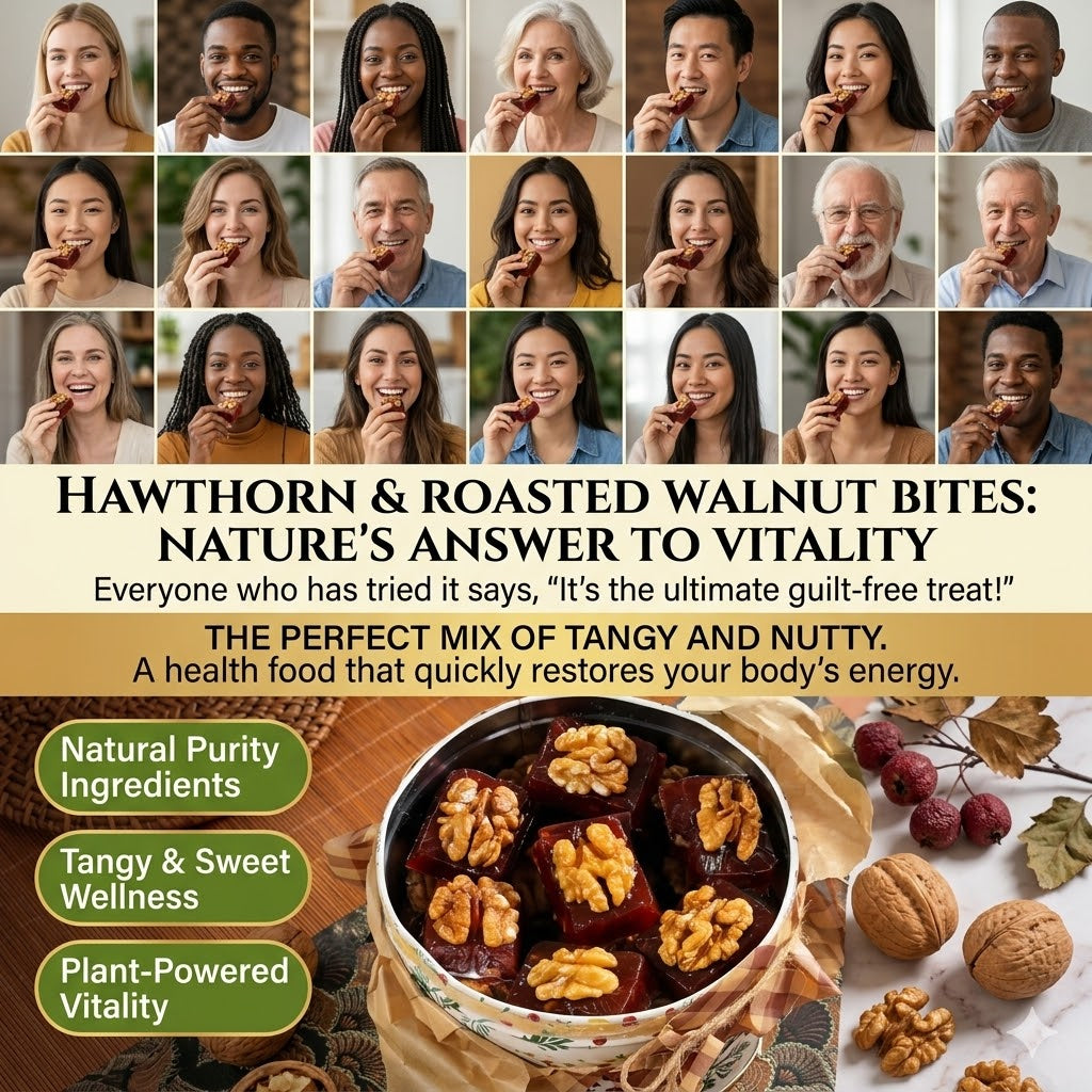 🧠✨Antioxidant Superfood Snack: Oven-Roasted Walnuts with Natural Hawthorn Berry-EV1