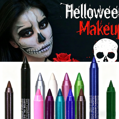 10 Color Waterproof Gel Eyeliner Set – Smudge-Proof Long Lasting Eye Makeup-EV