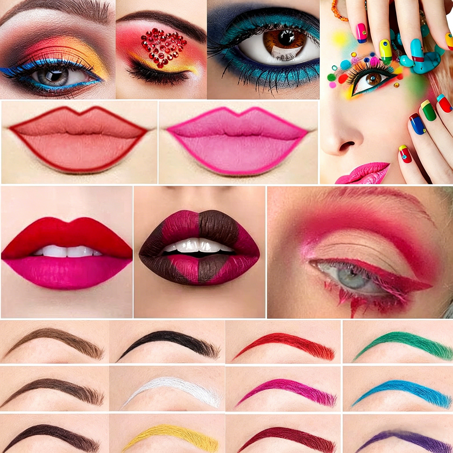 10 Color Waterproof Gel Eyeliner Set – Smudge-Proof Long Lasting Eye Makeup-EV