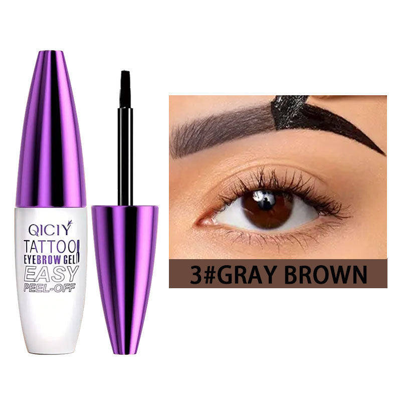 💜 5-Day Peel-Off Tattoo Eyebrow Gel | Semi-Permanent Brow Tint | Waterproof Long-Lasting | 4 Shades | Easy DIY Brow Makeup ✨-&F