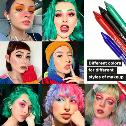 10 Color Waterproof Gel Eyeliner Set – Smudge-Proof Long Lasting Eye Makeup-EV