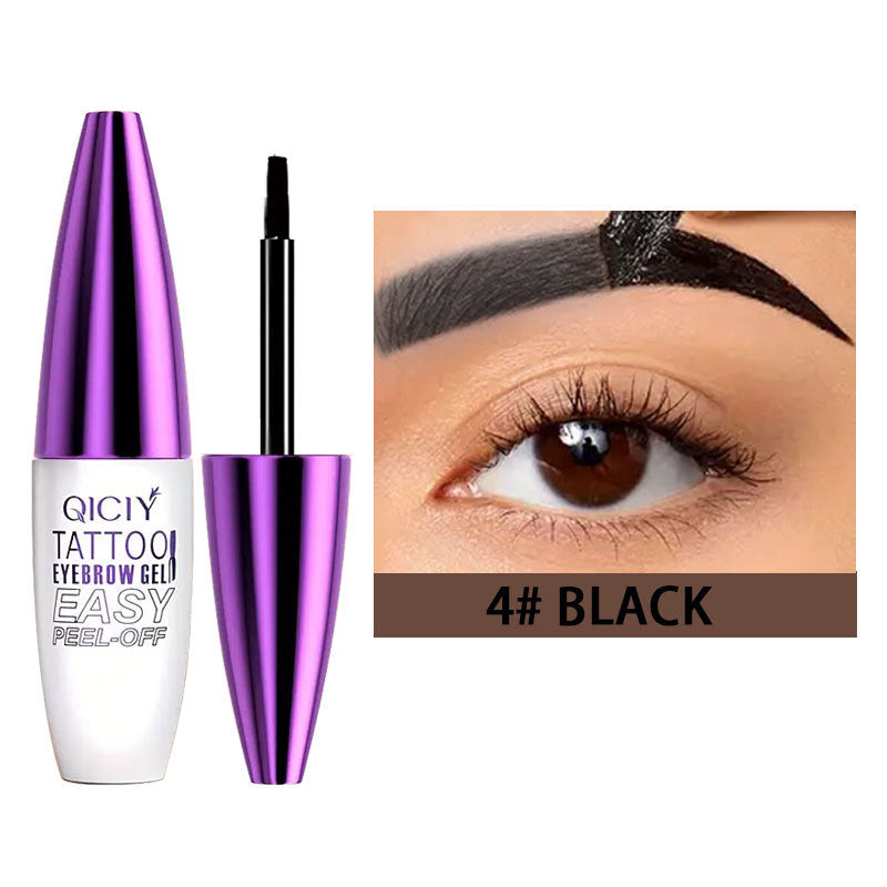 💜 5-Day Peel-Off Tattoo Eyebrow Gel | Semi-Permanent Brow Tint | Waterproof Long-Lasting | 4 Shades | Easy DIY Brow Makeup ✨-&F