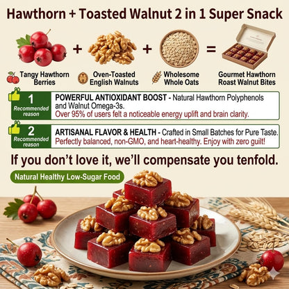 🧠✨Antioxidant Superfood Snack: Oven-Roasted Walnuts with Natural Hawthorn Berry-EV1