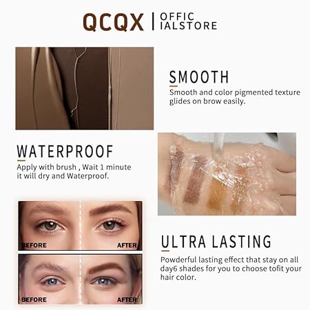 🌟🌟Three Dimensional Eyebrow Dye Cream, Brow Tint Waterproof and Sweatproof, Volumizing Long Lasting Eyebrow-EV