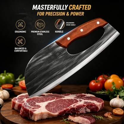 🔥The Ridgeback Forged Cleaver：The Ergonomic Knife Built for Real Cooking-EV