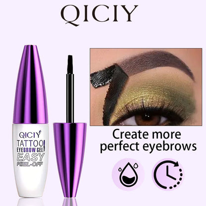 💜 5-Day Peel-Off Tattoo Eyebrow Gel | Semi-Permanent Brow Tint | Waterproof Long-Lasting | 4 Shades | Easy DIY Brow Makeup ✨-&F
