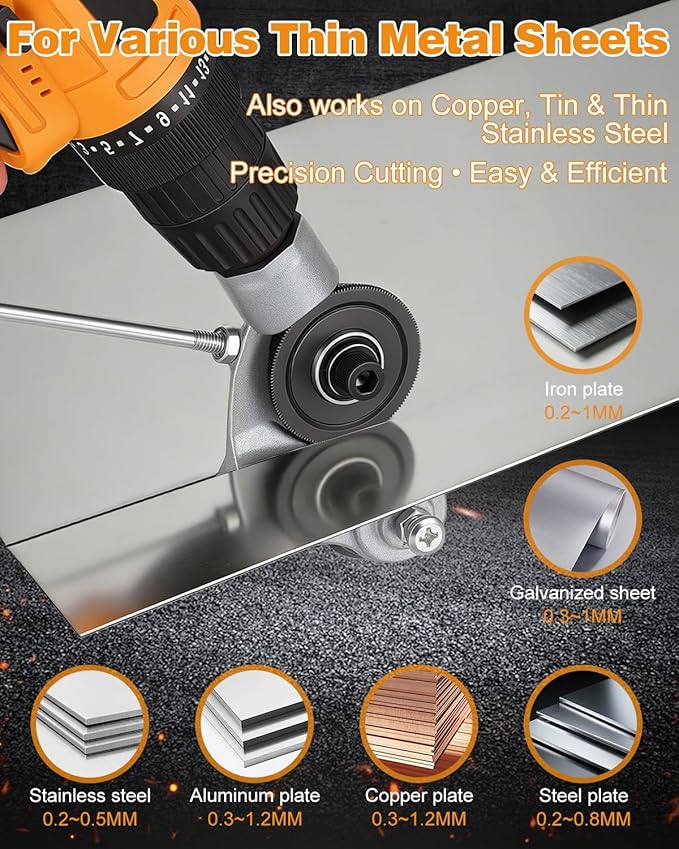 🔥Upgrade Your Drill in Seconds – High-Efficiency Metal Shears for Faster, Cleaner Cuts💎 -BP