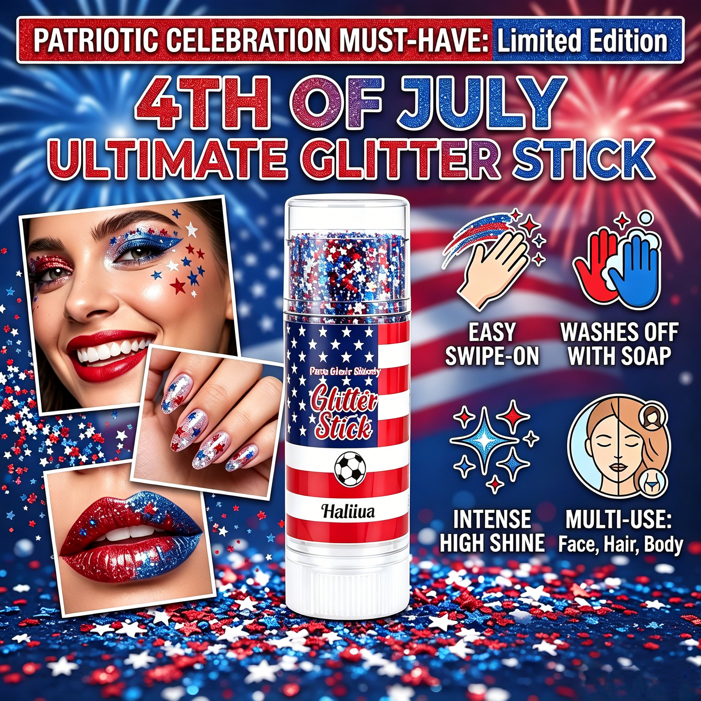 Be the Spark at the Party! ✨ The Ultimate 4th of July Glitter Stick.🎇-BP