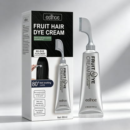 🏆Botanical-Infused Hair Color Cream🌿Gentle, Damage-Free & Long-Lasting Gray Coverage-EQ