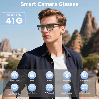 ✈️Wayfarer Smart Vision:  👓Where Iconic Style Meets Next-Gen AI Technology🔥-BP