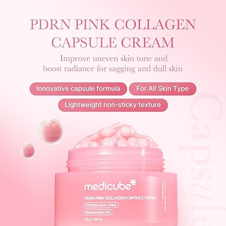 🏆 Medicube Capsule Cream - Double Hydration💦 & Anti-Aging Gel Moisturizer for All Skin Types ⏳| Hyaluronic Acid(PDRN, HA, Vit C, TXA)-LP