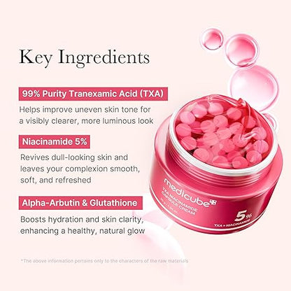 🏆 Medicube Capsule Cream - Double Hydration💦 & Anti-Aging Gel Moisturizer for All Skin Types ⏳| Hyaluronic Acid(PDRN, HA, Vit C, TXA)-LP
