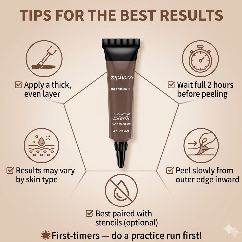 💜Peel-Off Brow Gel ✨Waterproof • Smudge-Proof • Long-Lasting • Effortlessly Beautiful Brows-EQ