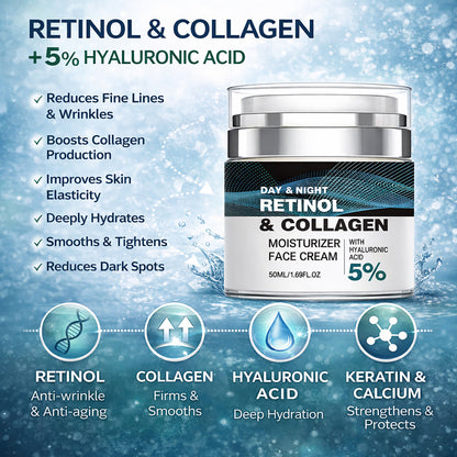 💎Age-Defying Retinol + Collagen Face Cream | 5% Advanced Anti-Aging Formula to Lift, Firm & Erase Wrinkles🎁-BP