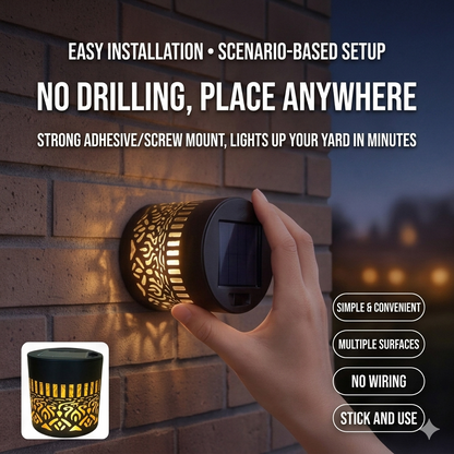 🌟 Make Your Garden Shine After Sunset ✨  Wireless Solar Garden Lights – Instantly Create a Warm & Beautiful Outdoor Atmosphere-&F