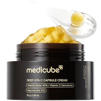 🏆 Medicube Capsule Cream - Double Hydration💦 & Anti-Aging Gel Moisturizer for All Skin Types ⏳| Hyaluronic Acid(PDRN, HA, Vit C, TXA)-LP