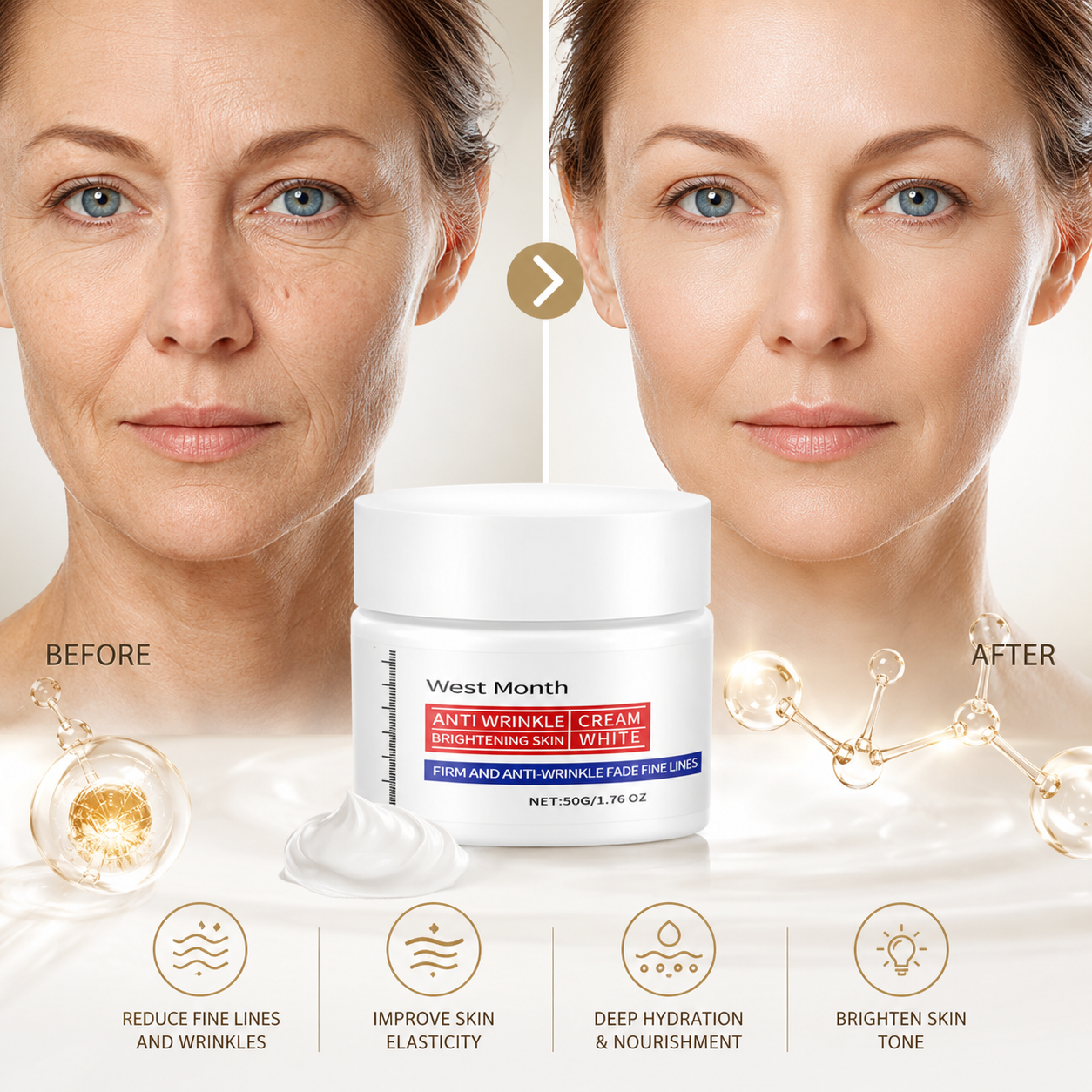 🔥Deep hydration and wrinkle repair for a youthful glow overnight.-EQ