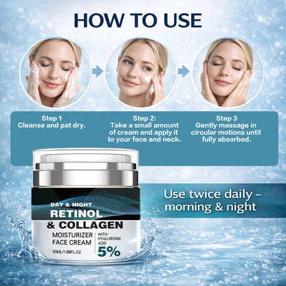 💎Age-Defying Retinol + Collagen Face Cream | 5% Advanced Anti-Aging Formula to Lift, Firm & Erase Wrinkles🎁-BP