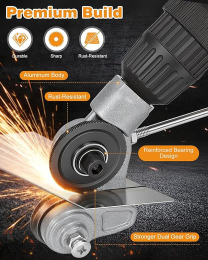 🔥Upgrade Your Drill in Seconds – High-Efficiency Metal Shears for Faster, Cleaner Cuts💎 -BP
