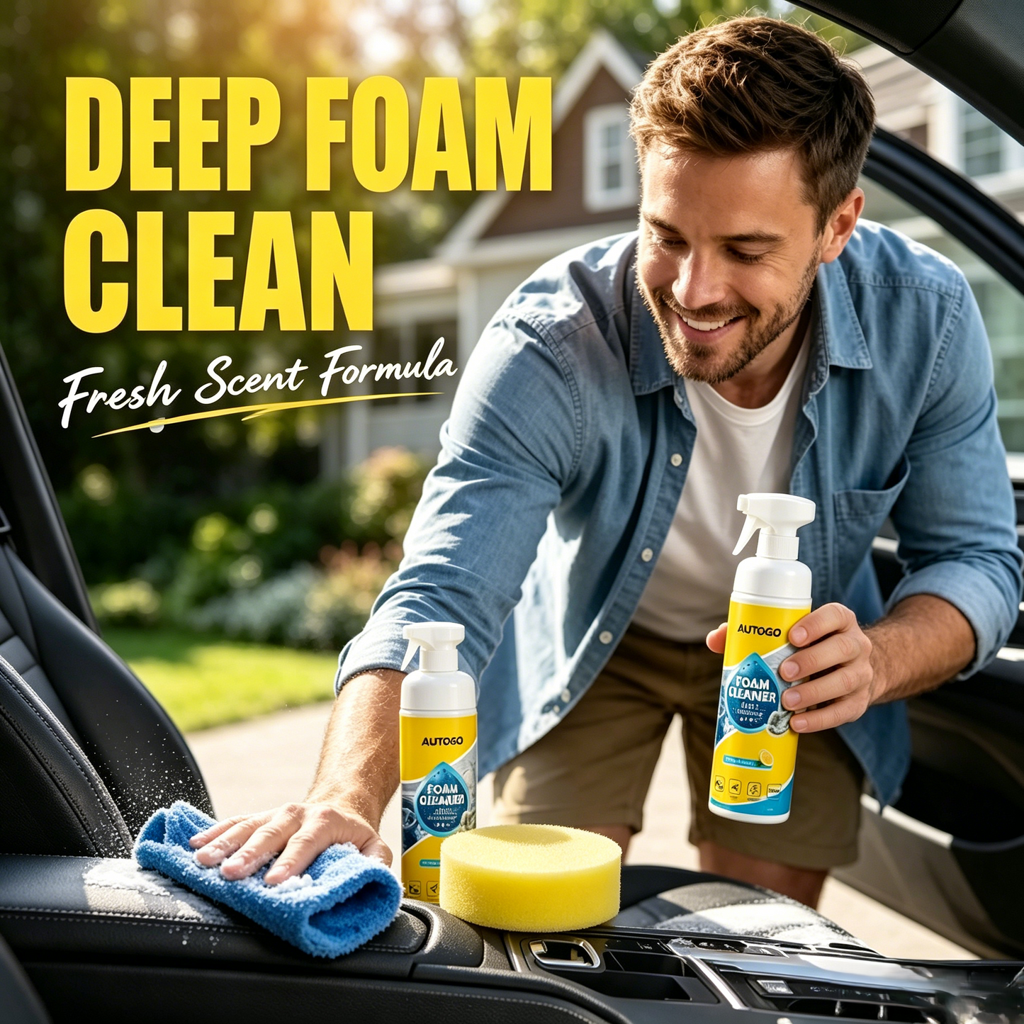 🔥4-in-1 Powerful & Multipurpose Foam Cleaning Kit-EQ🌿