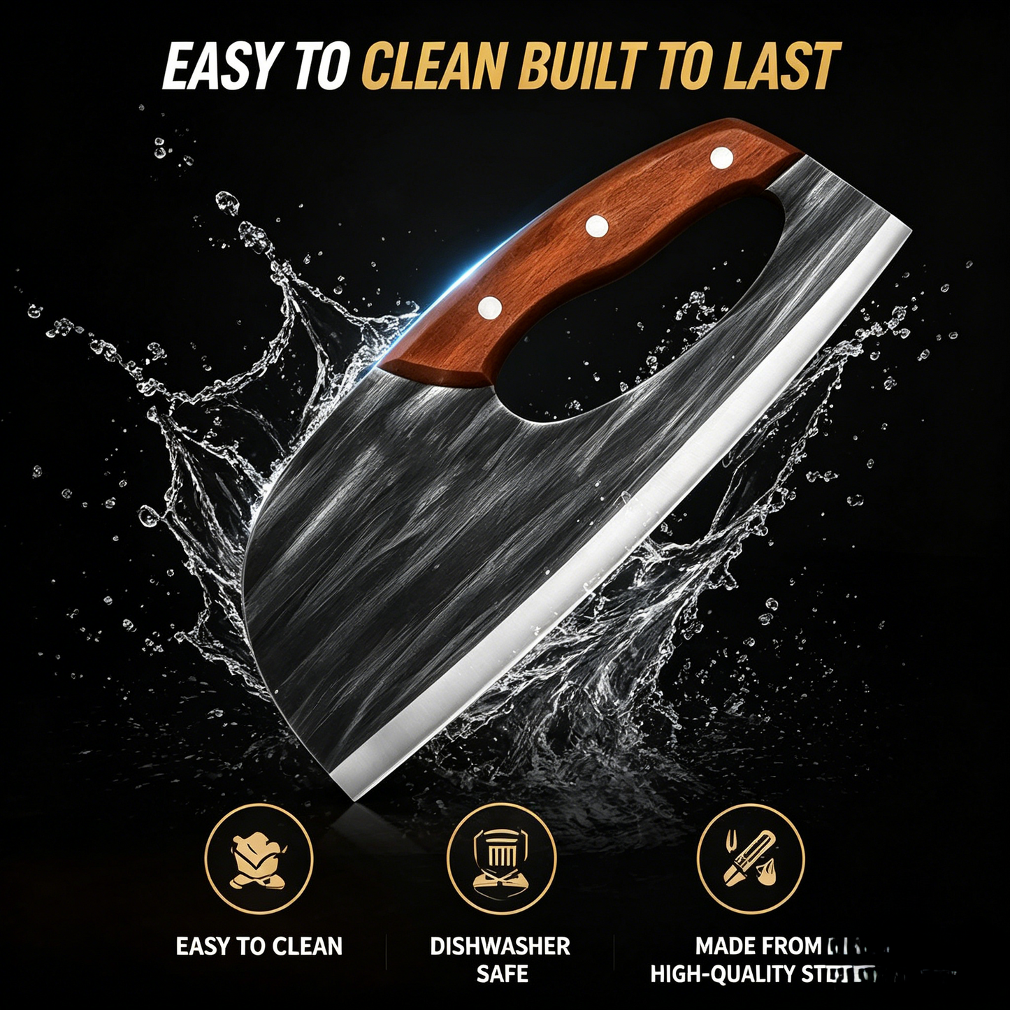 🔥The Ridgeback Forged Cleaver：The Ergonomic Knife Built for Real Cooking-EV