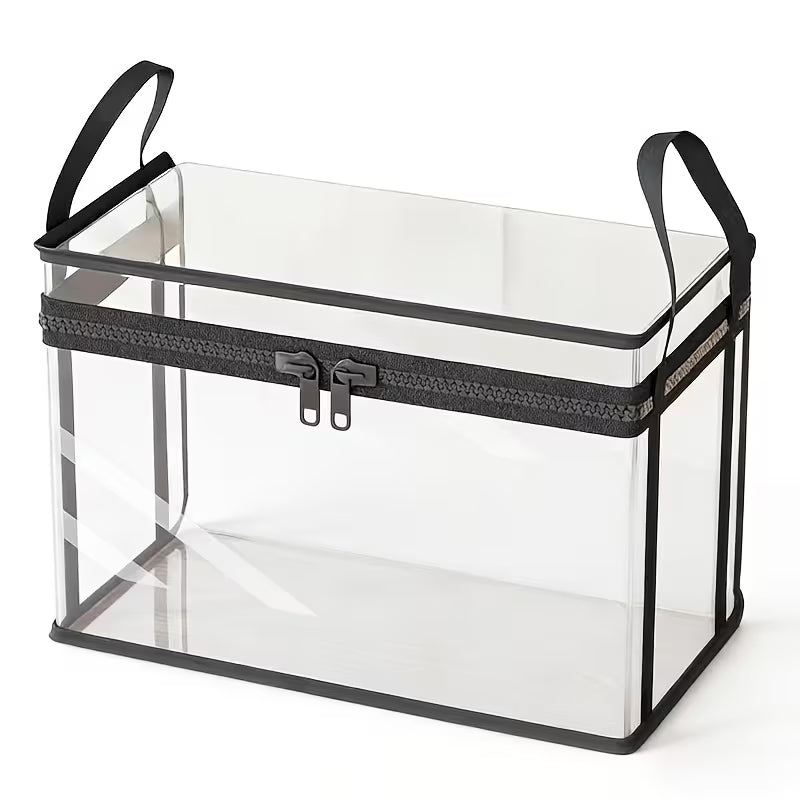🔥Hot Sale 50% 0FF🔥Clear Flip-Top Storage Box | Space Saving Organizer for Books, Clothes & Home Essentials-EV