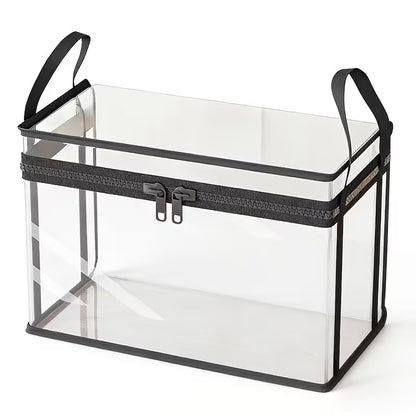 🔥Hot Sale 50% 0FF🔥Clear Flip-Top Storage Box | Space Saving Organizer for Books, Clothes & Home Essentials-EV