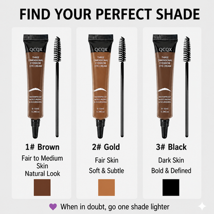 🌟🌟Three Dimensional Eyebrow Dye Cream, Brow Tint Waterproof and Sweatproof, Volumizing Long Lasting Eyebrow-EV