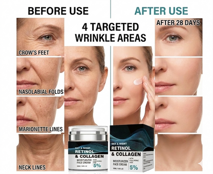 💎Age-Defying Retinol + Collagen Face Cream | 5% Advanced Anti-Aging Formula to Lift, Firm & Erase Wrinkles🎁-BP