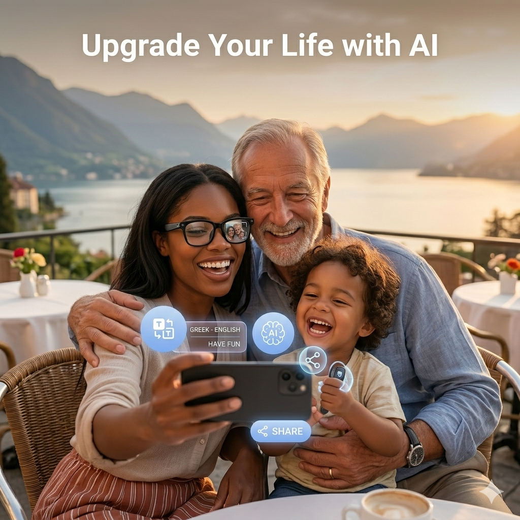 ✈️Wayfarer Smart Vision:  👓Where Iconic Style Meets Next-Gen AI Technology🔥-BP