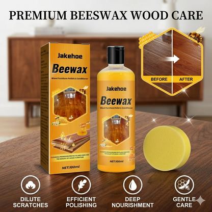 🔥🔥Hot Sale 49% OFF!!🐝Beeswax Wood Polish and Maintenance Liquid |💫Restore Shine & Protect Wooden Furniture-FO