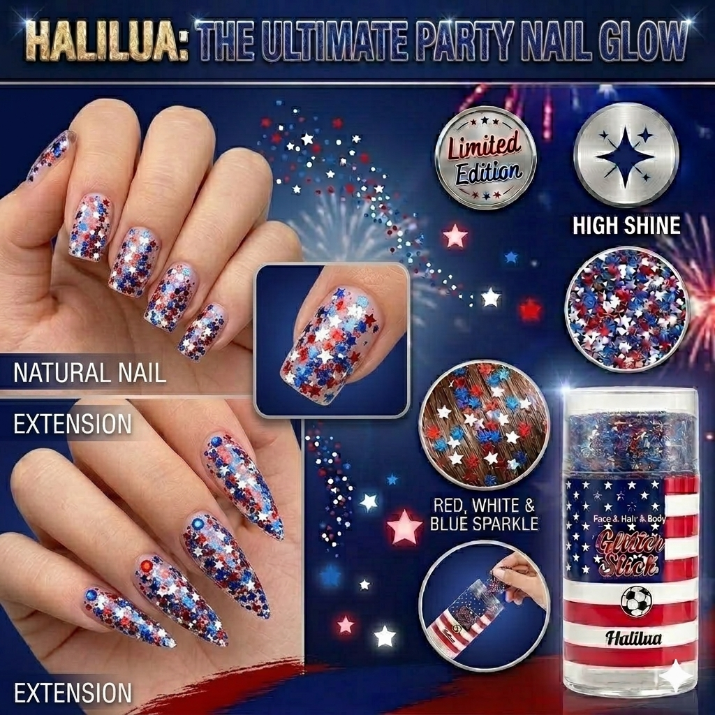 Be the Spark at the Party! ✨ The Ultimate 4th of July Glitter Stick.🎇-BP