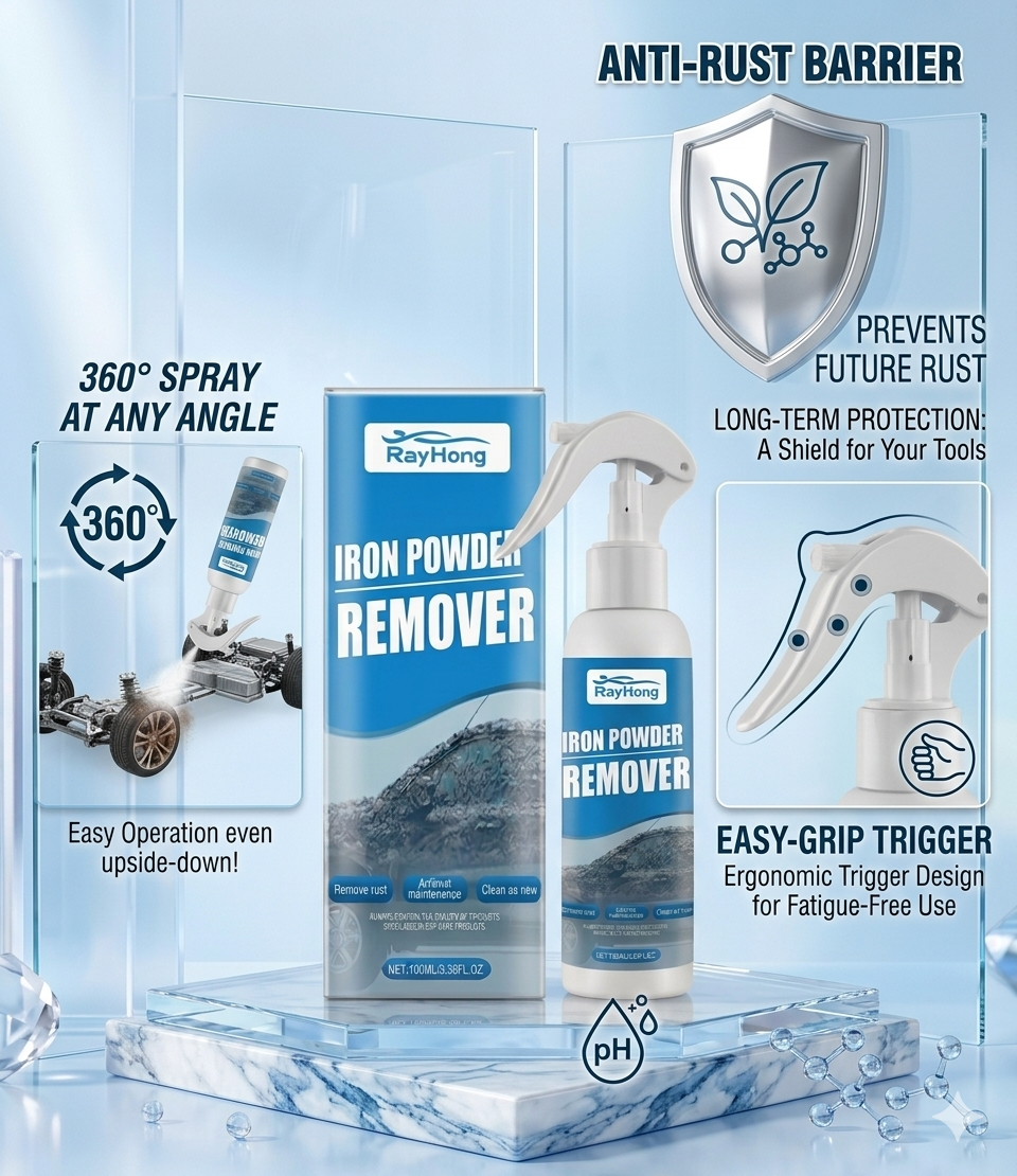 🔥🔥Hot Sale 66% OFF!!⚡Instant Rust Remover Spray – Fast, No-Scrub Formula for Cars & Tools🎁-LP